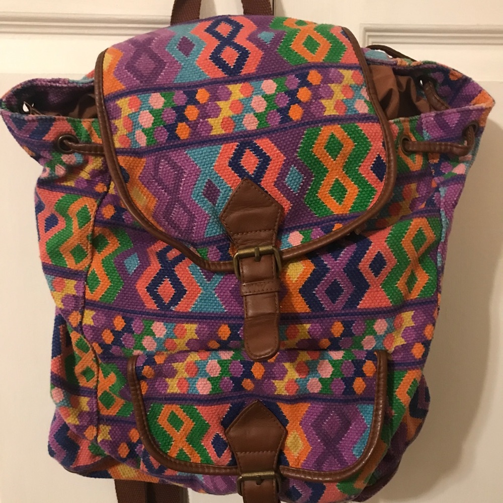 Fabric Patterned Backpack